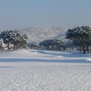 Le trou n°8 sous la neige en février 2012